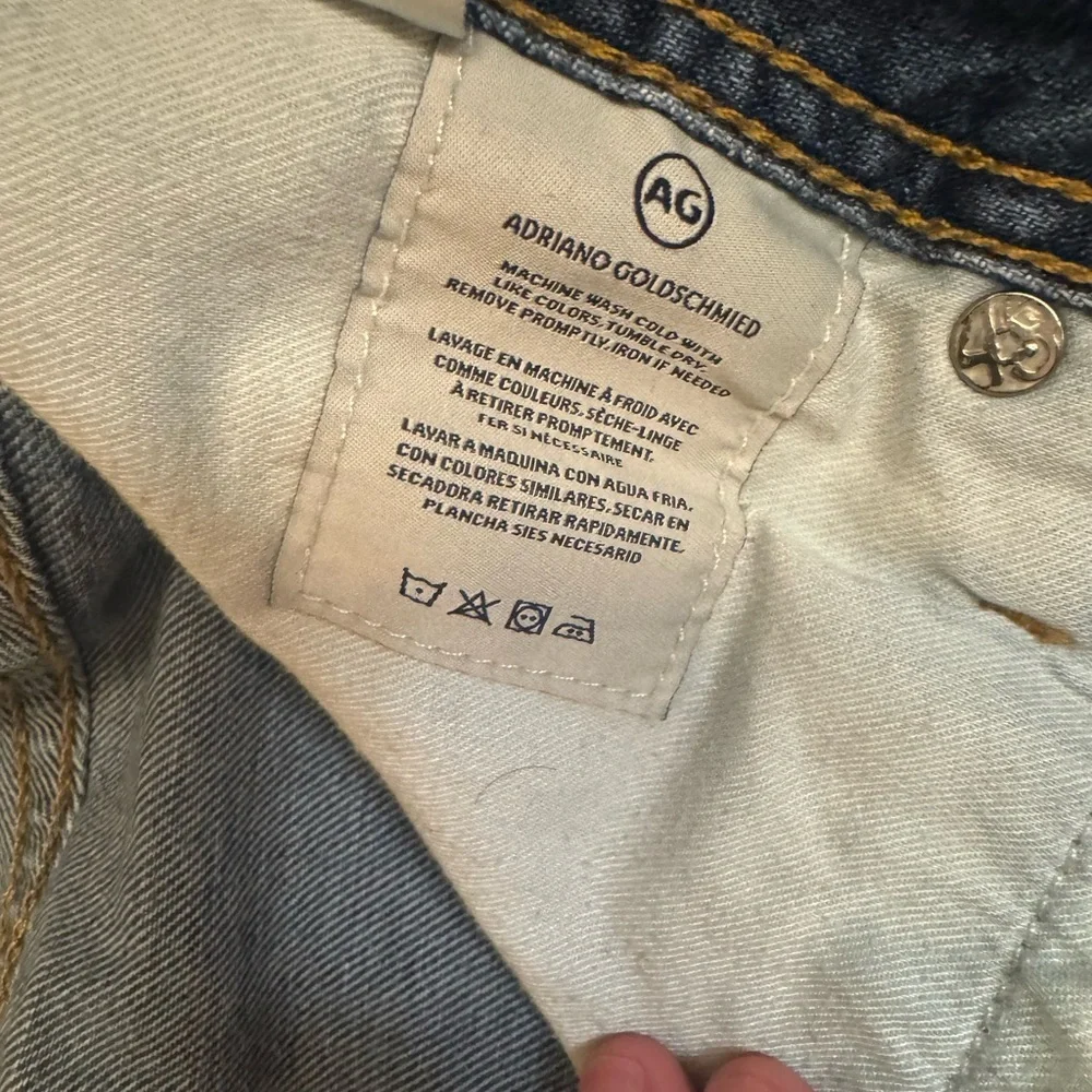 Ag Adriano Goldschmied Men's Straight Jeans - Dark Blue - Picture 14 of 14